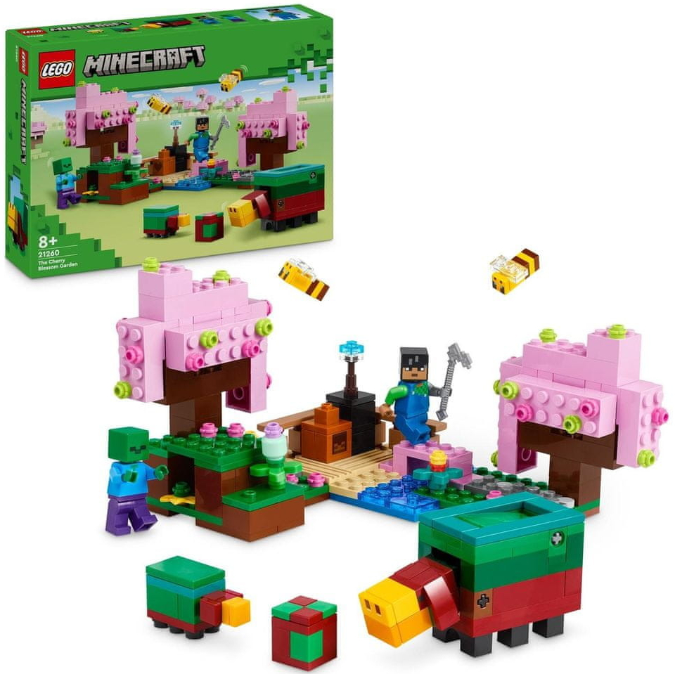 LEGO® Minecraft 21260 Záhrada s rozkvitnutými čerešňami