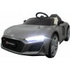 mamido Elektrické autíčko Audi R8 Sport v šedom prevedení, EVA kolesami a koženým ovládačom