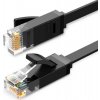 Ugreen Ethernet plochý kábel RJ45 UTP 0.5m čierna (50172)