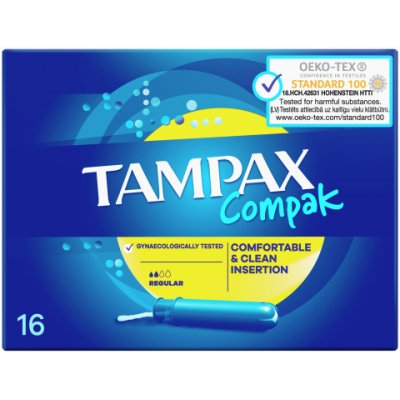 Tampax Compak Regular s aplikátorom 16 ks