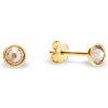 Náušnice béžové sa Swarovski Elements Pinpoint Studs KG2038SS10SL Silk