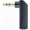 Gembird adaptér 1 x 3.5 mm 4-pin miniJack (M) na audio 90°zalomený A-3.5M-3.5FL