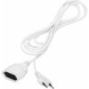 CB Elektro Predlžovací kábel 5m s 1 plochou zásuvkou 1x2P, PVC kábel H03VV-F 2x0,75mm2