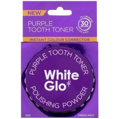 White Glo Purple Tooth Toner Polishing Powder prášok na bielenie zubov 30 g