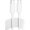 Rýchlonabíjací kábel USB-C / USB-C 3A, dĺžka 1m, biely