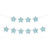 PartyDeco Girlanda Baby shower svetlo modrá 2,9 m