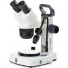 Euromex ED.1302-EVO EduBlue Binokulárny stereomikroskop s revolverovým objektívom 1x/3x, zväčšením 10x/30x, zaostrovacím statívom, akumuláto