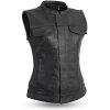 TXR Katy dámska vesta (TXR Katy - dámska kožená vesta na motorku vyrobená z prémiovej kozej kože)