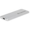 Transcend ESD260C 250GB USB 3.1 Gen2 (USB-C) Externí SSD disk (3D TLC), 520MB/R, 460MB/W, stříbrný TS250GESD260C