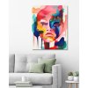 ZUTY Obrazy na stenu - Farebná tvár ženy Rámovanie: vypnuté plátno na rám, Rozmer: 80x100 cm