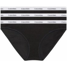 Calvin klein nohavičky 3PACK Modern logo stretch cotton black combo