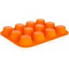 Baquet Forma na 12 košíčkov silikónová Culinaria Orange 32 × 24 × 3,4 cm