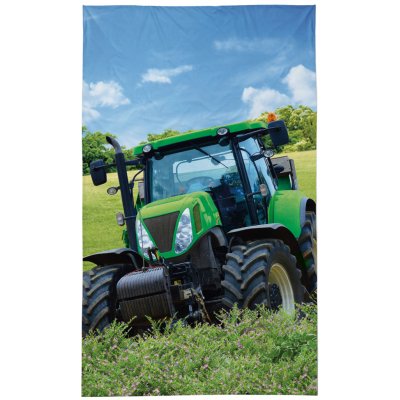DETEXPOL Detský uterák Traktor zelený 50x30 cm