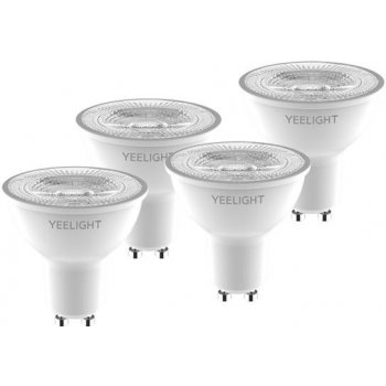 Yeelight Smart Bulb W1, GU10, 4,8W, teplá biela, stmívatelná, 4ks