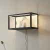 Lindby LED nástenné svetlo Birta, zástrčka, polica, 51 cm, USB - 10030210