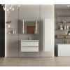 Erga Hana, zrkadlová galérka s LED osvetlením 80x70cm s integrovanou zásuvkou, biela, ERG-V05-HANA-8070-WH