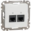 Schneider Electric Slovakia spol. s r.o. Sedna Design - SDD111462 - Dátová zásuvka 2xRJ45 kat. 6 UTP - Biela