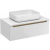 Kúpeľňová skrinka pod umývadlo Naturel Stilla 80x30x45 cm biela STILLAD08005DBI
