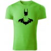 T-ričko Batman pánske tričko Farba trička: Jablkovozelená, Farba potlače: Čierna, Veľkosť: 3XL