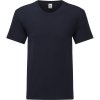 Fruit of the Loom Tričko Iconic 150 V-Neck T s výstřihem do V, krátký rukáv, pánský COT-161442a3602 M Navy deep