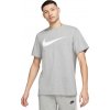Pánske tričko Nike, NSW TEE ICON SWOOSH sivá,biela XL