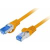 Lanberg Patchcord cat.6a S/FTP LSZH CCA 0,25m oranžový, fluke