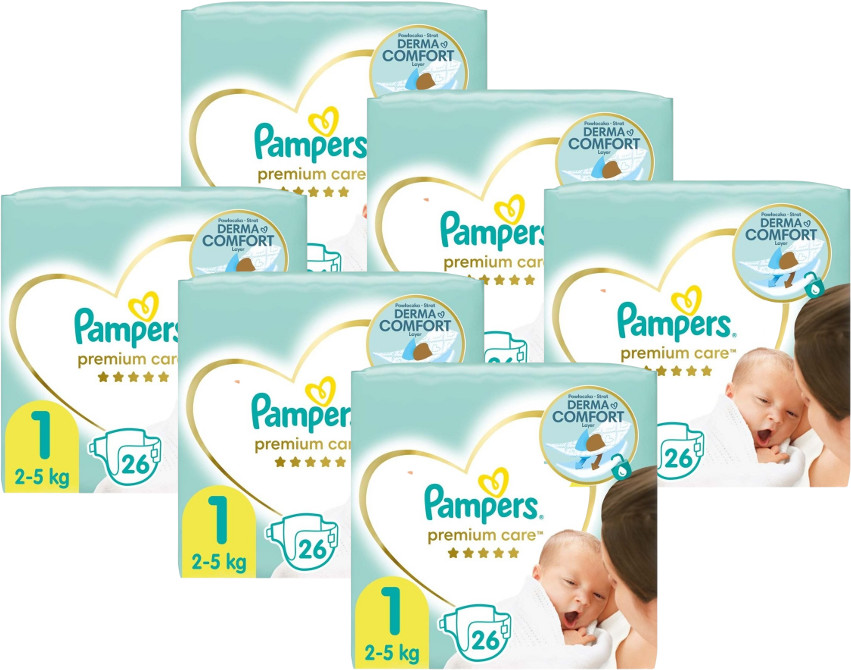 Pampers Premium Care S1 6 x 26 ks