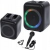 GŁOŚNIK Z MIKROFONEM RS-200 KARAOKE LED BLUETOOTH 20W USB-C 6H HUDBY