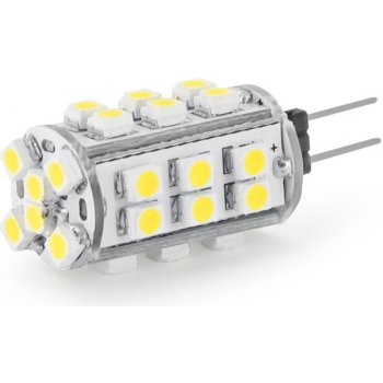 Whitenergy Led žiarovka 30xSMD 3528 G4 1.5W 12V studená biela