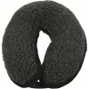 Cestovný tmavosivý vankúš na krk z ovčej vlny