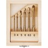KRAFT&DELE Frézovacie vrtáky 3-8mm 6ks 19015 KD997