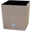 Prosperplast RATO LOW Kvetináč 26,2cm 15,8l ratan mocca DRTS265L