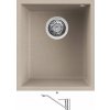 Elleci QUADRA 100 UM G51 ovsená + Deante CORIO BFC 060M chróm