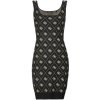 Guess Krátke šaty SARAH 4G SL DRESS SWTR Čierna