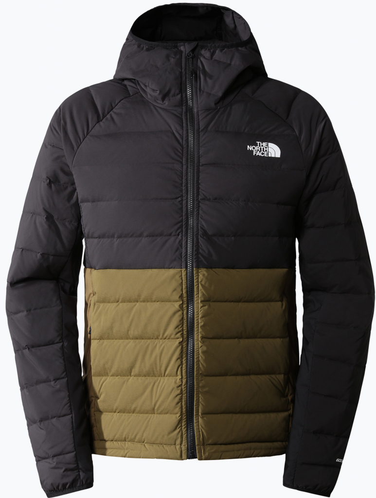 The North Face pánska páperová bunda Belleview Stretch Down Hoodie black-green NF0A7UJE4Q61