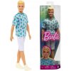 BARBIE BÁBIKA KEN FASHIONISTA BLOND VLASY V TRIČKU S KAKTUSMI HJT10