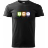 Malfini triko s potiskem Eat Sleep Darts black