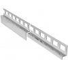 KP4/1 spádová lišta ACARA, orientácia pravá, nerez V2A kartáčovaná, 10 mm, 1,2 m