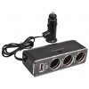 Deminas | Kvalitné roztrojka do auta 12 / 24V s USB
