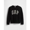 GAP Detský sveter s logom Čierna M