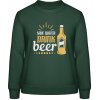 AWDis Sweat Mikina - Zachráň vodu - pi pivo - Fľašková zelená - M - Dámske