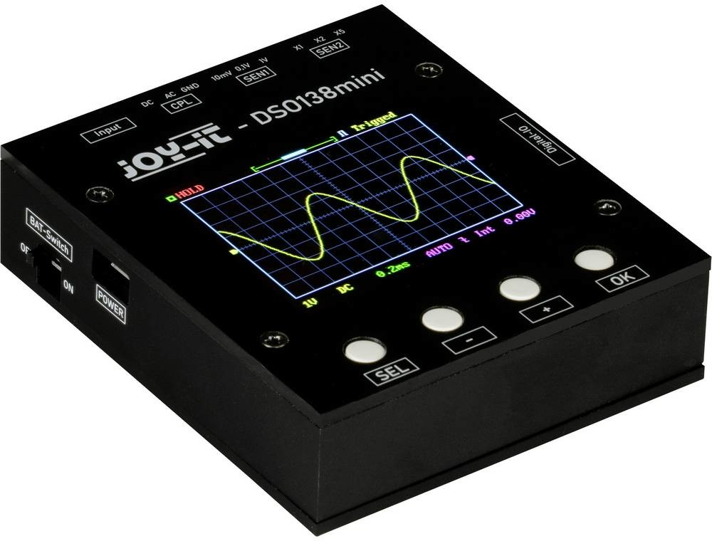 Joy-it Joy-IT digitálny osciloskop 200 kHz 1-kanálový 1 Msa/s 1 kpts 12 Bit 1 ks