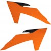 Kryty chladičov KTM SX/SXF/XC-F 2023-2024,EXC/EXC-F 2024 oranžovo-čierne