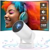 LED PROJEKTOR HD WIFI SMART OTOČNÝ PROJEKTOR PODPORA 4K MINI ANDROID TV