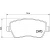Sada brzdových platničiek kotúčovej brzdy BREMBO P 68 033