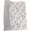 Bomimi Hracia obojstranná deka Lesné zvieratká béžová 8595673204708