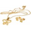CITY STORM Dámsky set v tvare motýľa retiazka s príveskom a náušnice - Yara