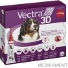 VECTRA 3D spot-on psy XL 40 kg roztok na kožu aplikátor-červený 3 x 8 ml