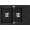 Mexen Gaspar - drez granitový 73,7x47,5cm, 1,5-komorový, čierna, 6507731505-77