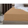 Textilomanie Jersey plachta s lycrou svetlohnedé 90 x 200 cm